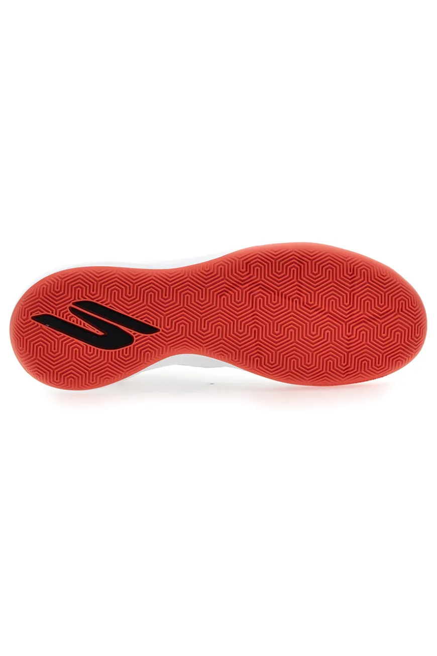 Scarpe da calcio indoor bianche con dettagli azzurri Skechers Club IC