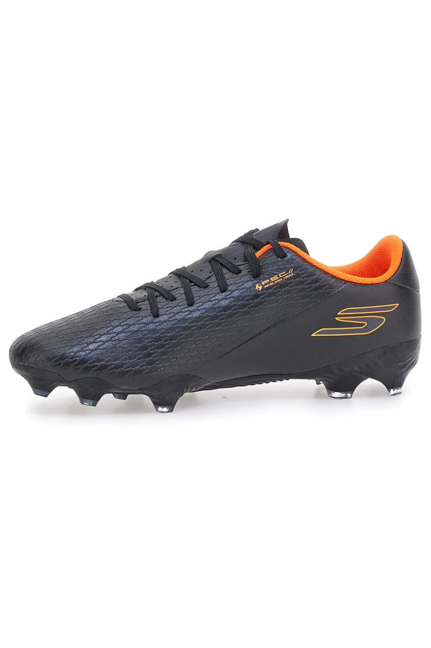 Scarpe da calcio nere con dettagli arancioni Skechers SKX_2 Club MG