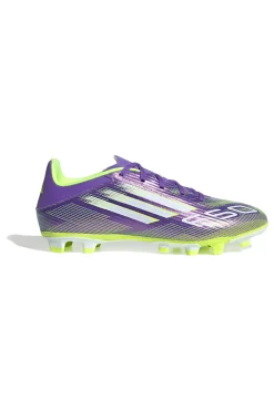 Scarpe da calcio viola e giallo fluo con tacchetti Adidas F50 Club FG/MG