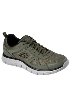 Scarpe da Fitness Verdi con Tomaia in Pelle e Mesh SKECHERS TRACK