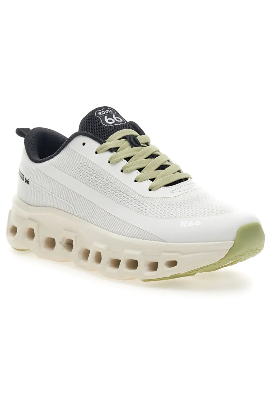 Scarpe da ginnastica bianche con suola forata Route 66 RO52805D