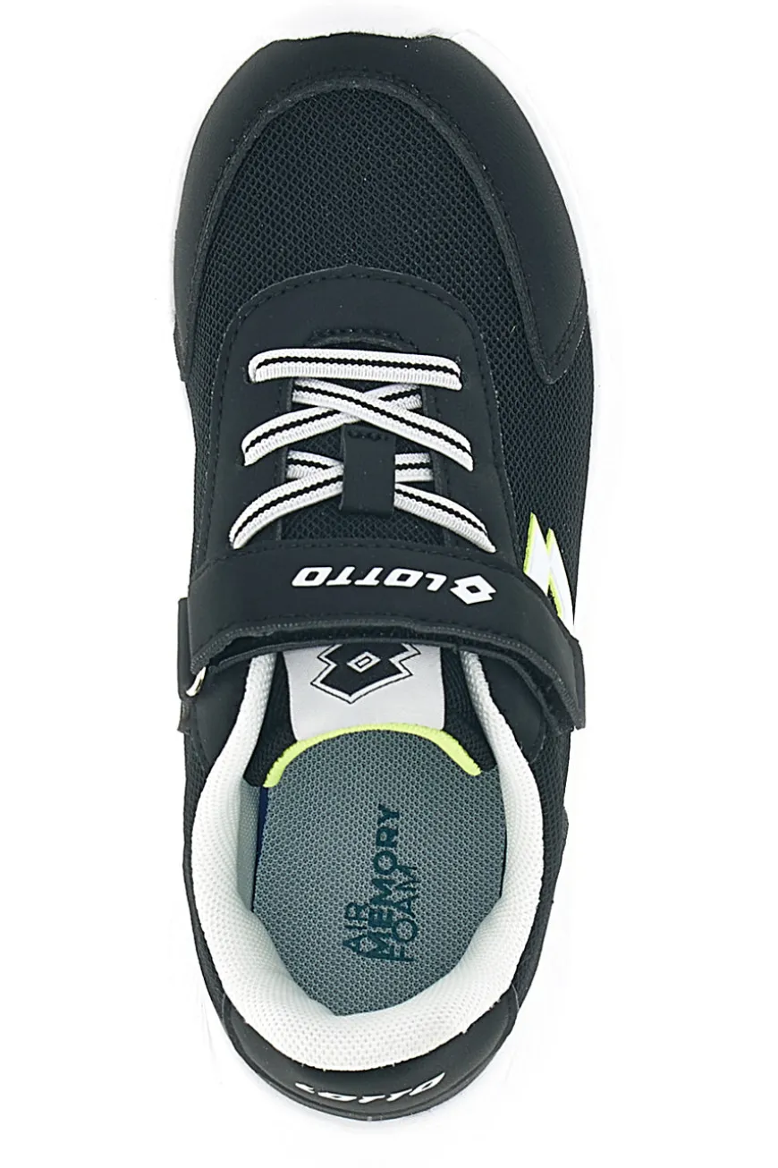 Scarpe da ginnastica nere con chiusura a strappo e memory foam Lotto RUN 90 AMF CL S