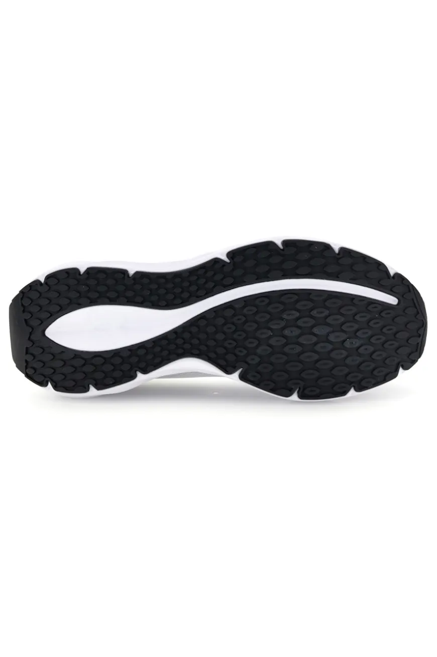 Scarpe da running bianco e nero con mesh traspirante e Charged+ Cushioning Under armour Ascend