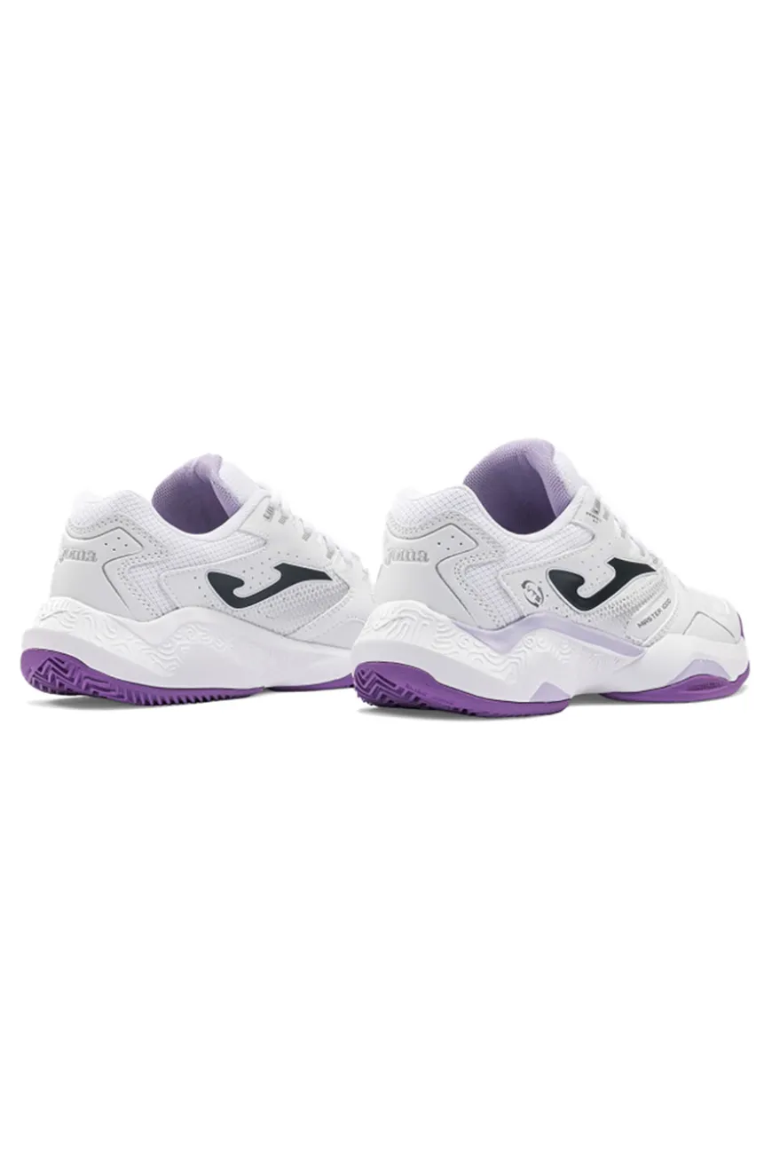 Scarpe da tennis bianco con inserti viola traspiranti Joma Master 1000 2602
