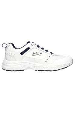 Scarpe da Trail Bianche con Tomaia in Pelle SKECHERS Relaxed Fit: Oak Canyon - Redwick