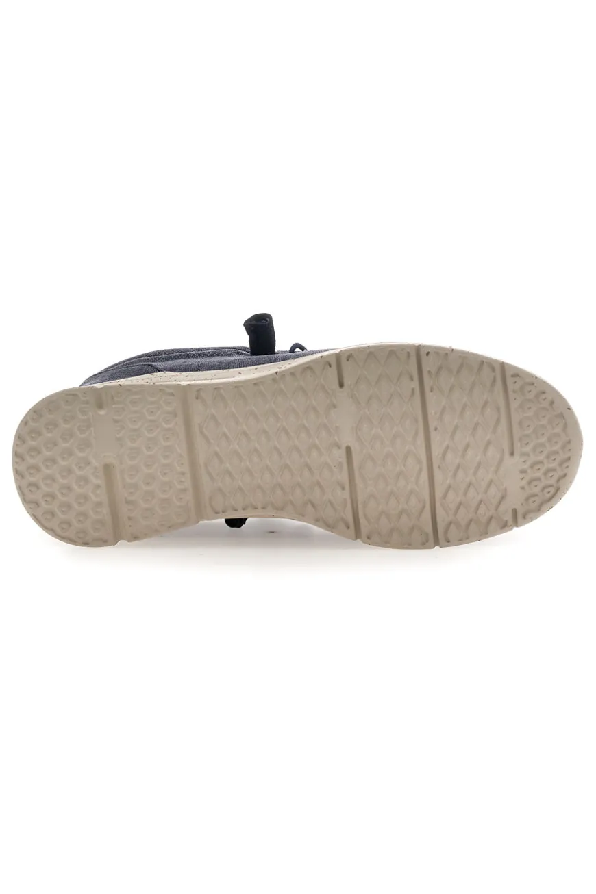 Scarpe da uomo casual blu in tessuto Sevenoaks PK1147L