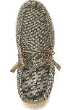 Scarpe da uomo casual dark beige in tessuto Sevenoaks PK1118H