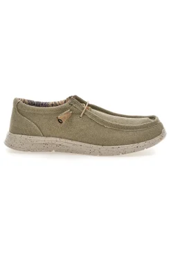 Scarpe da uomo casual verde in tessuto Sevenoaks PK1147M