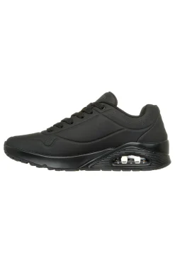 Scarpe nere con airbag visibile e Memory Foam Skechers UNO STAND ON AIR