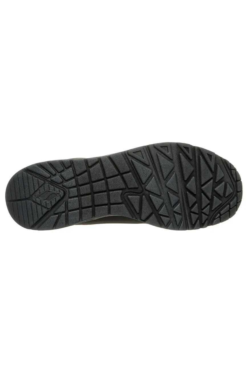 Scarpe nere con airbag visibile e Memory Foam Skechers UNO STAND ON AIR