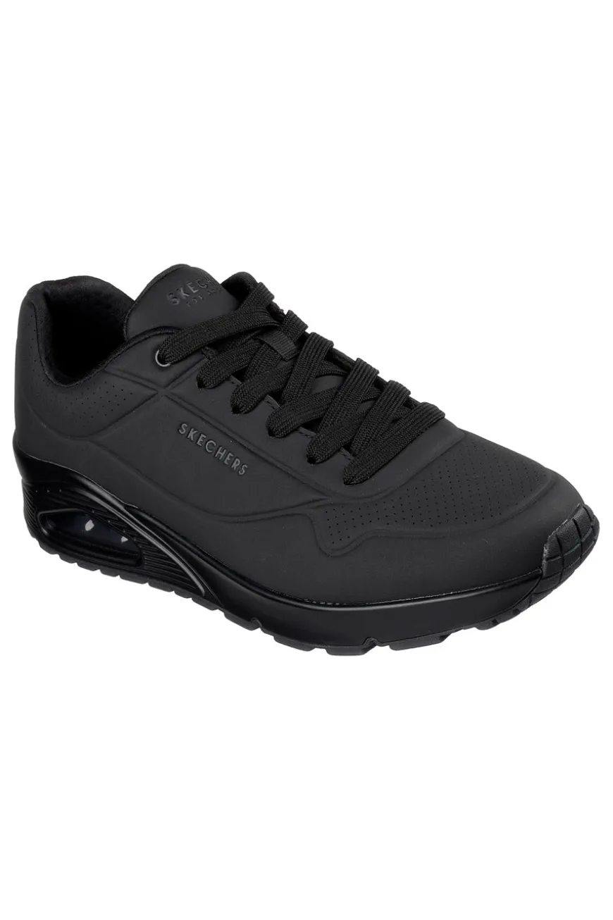 Scarpe nere con airbag visibile e Memory Foam Skechers UNO STAND ON AIR