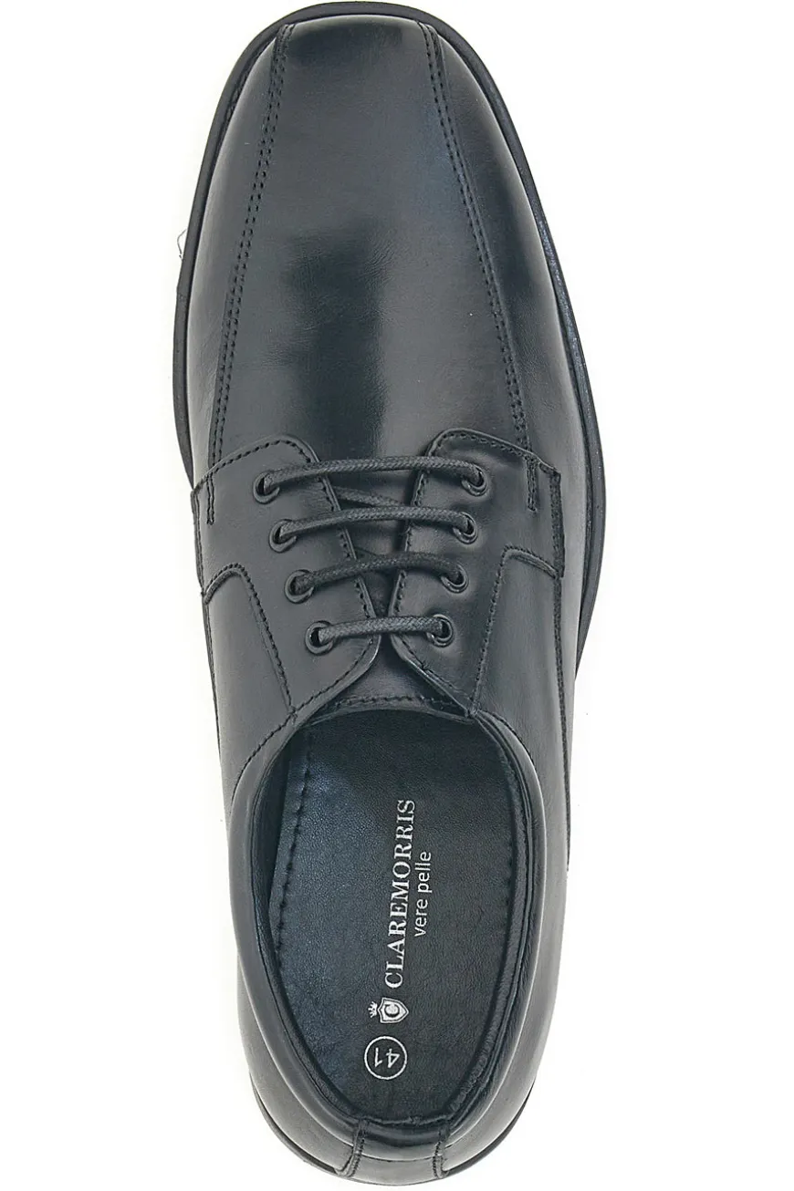 Scarpe nere eleganti stringate in pelle Claremorris 01CROSS