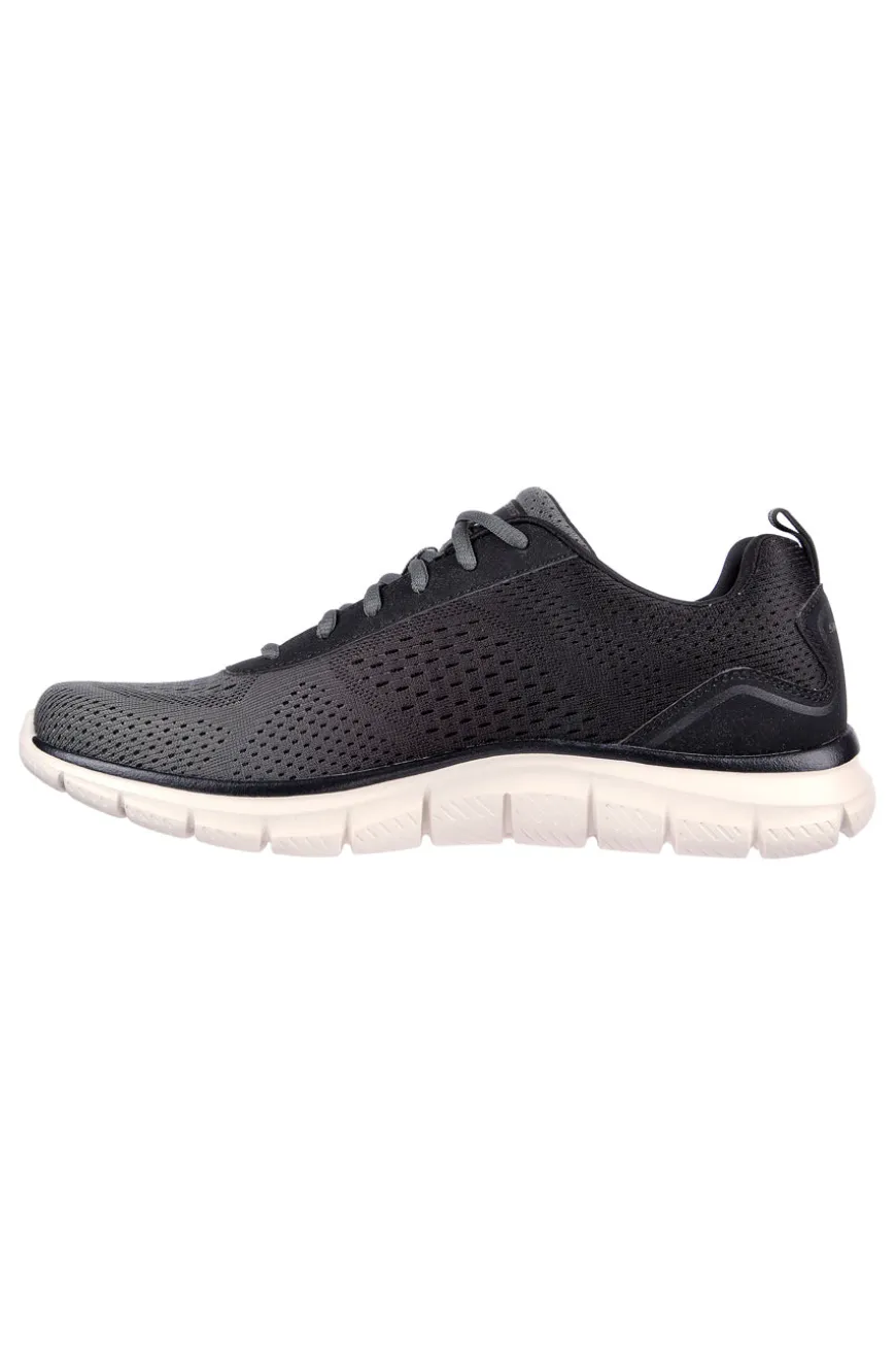 Scarpe nere e verde oliva stile training Skechers Track Ripkent