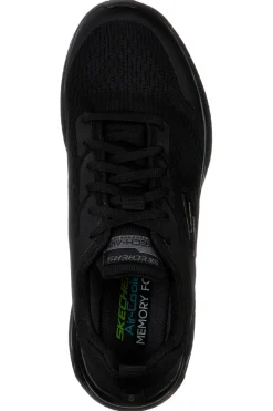 Scarpe nere in mesh con Air Cooled Memory Foam Skechers Dyna-Air Pelland