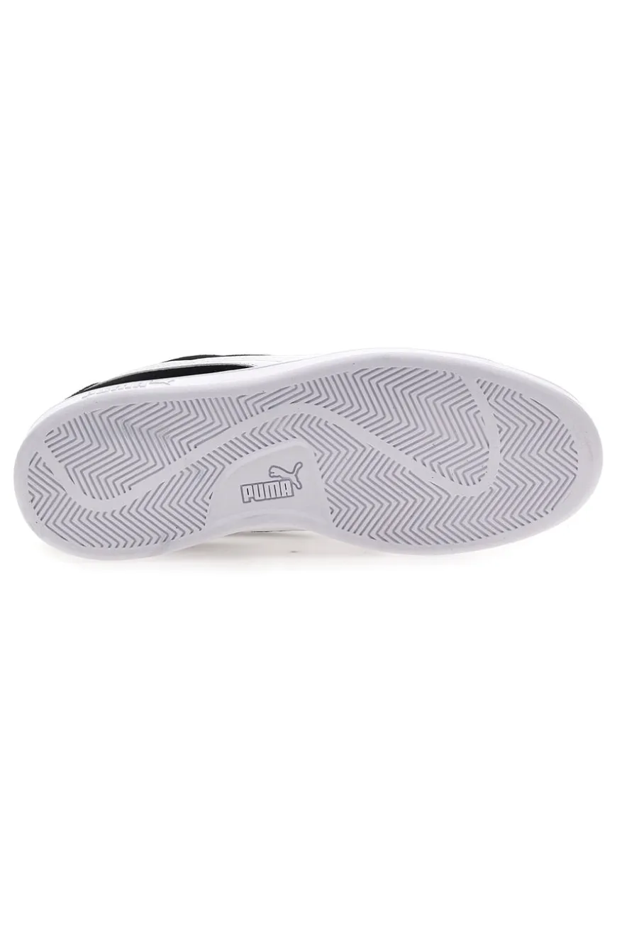Scarpe nere in pelle con logo laterale Puma Smash 3
