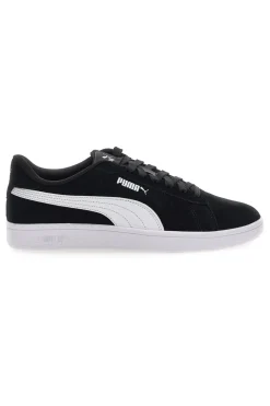 Scarpe nere in pelle con logo laterale Puma Smash 3