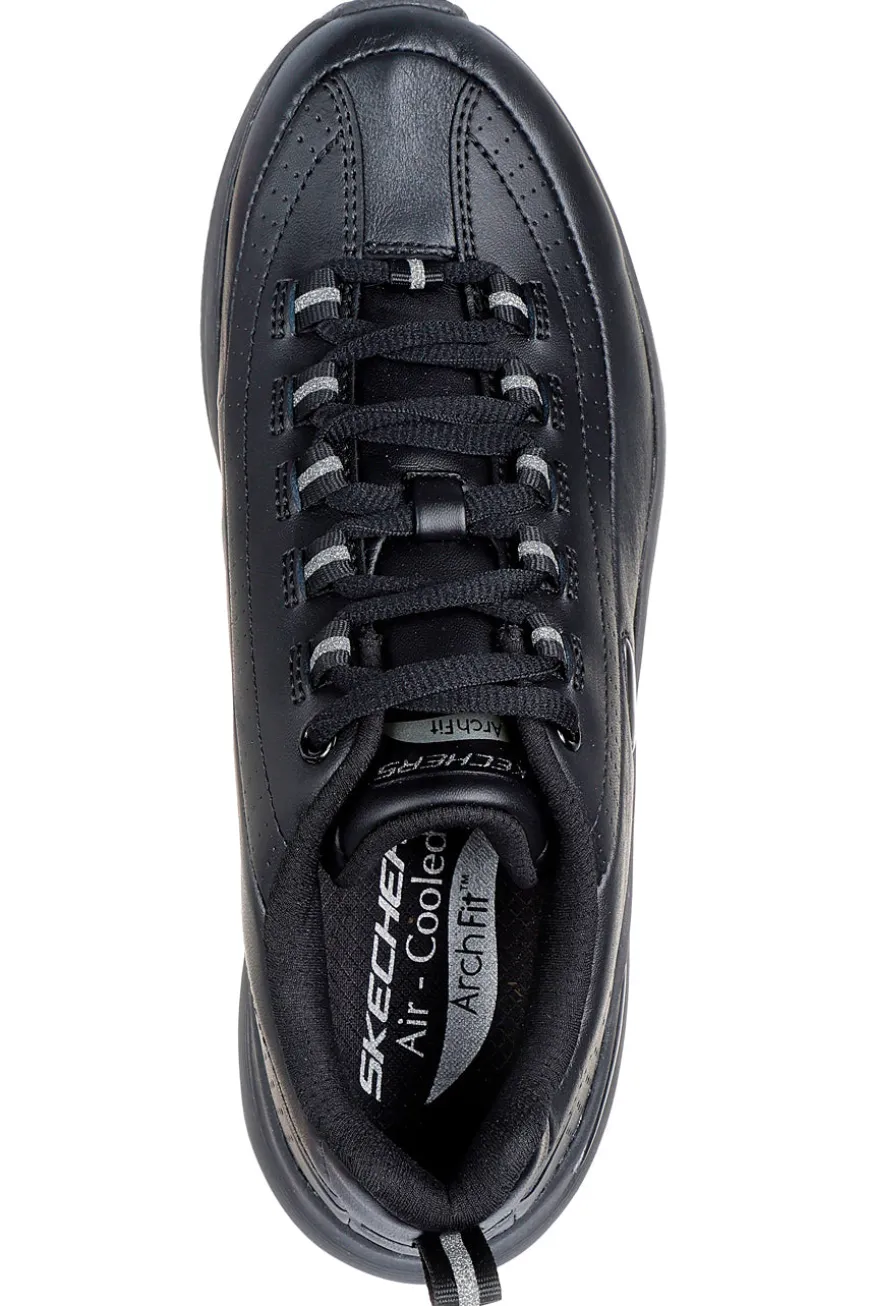Scarpe nere in pelle con supporto plantare Skechers ARCH FIT 2.0 STAR BOUND