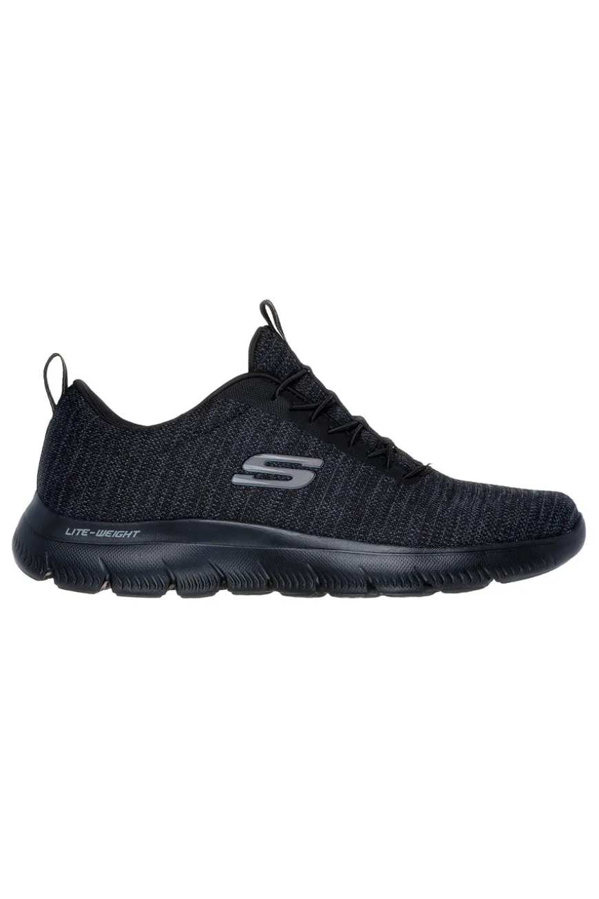 Scarpe nere in tessuto leggero con suola flessibile Skechers Summits Sorenz