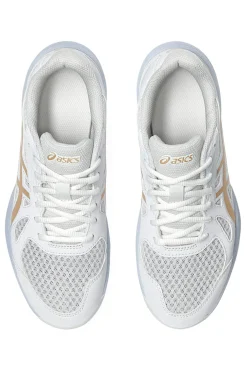 Scarpe pallavolo indoor bianche traspiranti e ammortizzate Asics UPCOURT 6