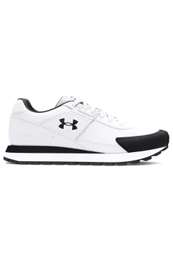 Scarpe running bianche tomaia con inserti in pelle Under Armour Essential Runner