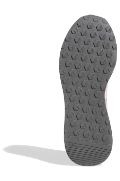 Scarpe running grigie in mesh con strisce rosa Adidas Run 50s