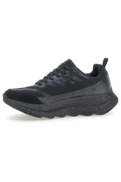Scarpe running nere total black con suola ammortizzata Lotto Run 60 AMF