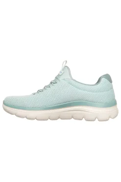 Scarpe slip on verde menta in mesh Skechers Summits plus summer haze