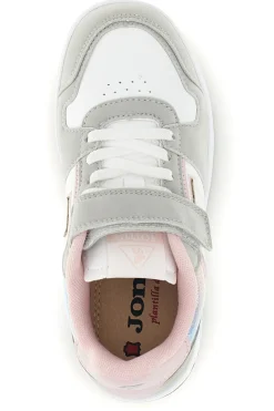 Scarpe sportive bianche e grigie con dettagli rosa Joma Street Jr 2607