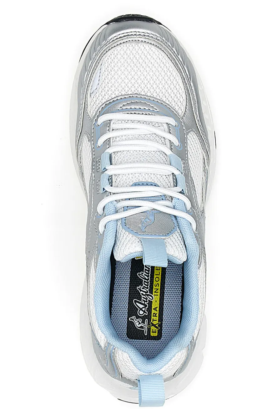 Scarpe Sportive Grigie e Bianche Australian AU42W104