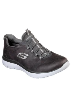 Scarpe sportive grigie slip-on leggere Skechers Summits Itz Bazik