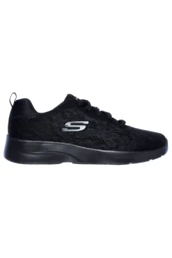 Scarpe sportive nere con mesh floreale e Memory Foam Skechers Dynamight 2.0 Homespun