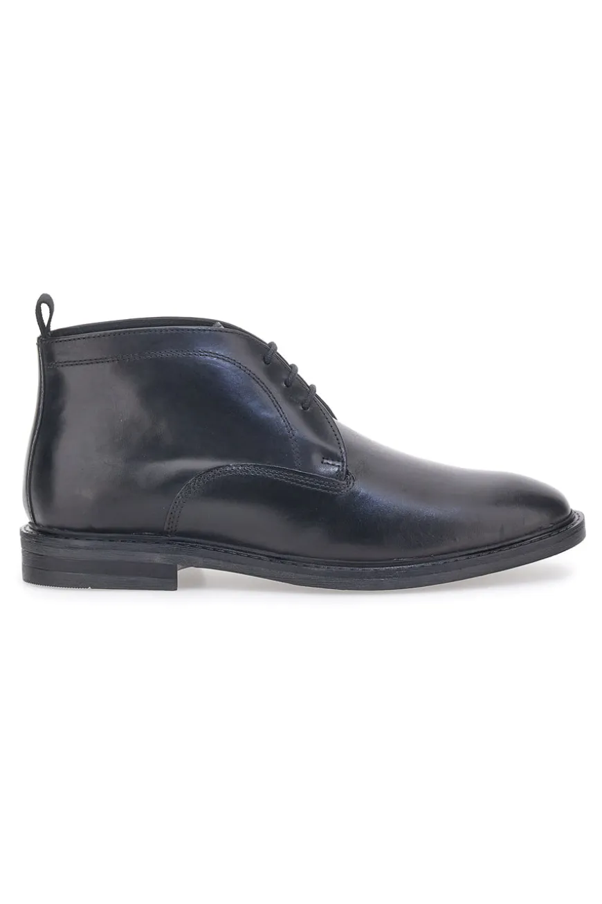 Scarpe Stringate Alte Nere Max Dillan 007