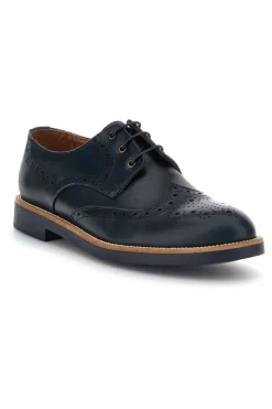 Scarpe stringate blu in pelle Pittarello 8023