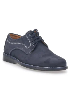 Scarpe Stringate Blu In Vera Pelle Marmaduke 3061