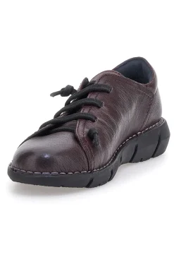Scarpe stringate bordeaux in pelle con suola comfort Pittarello Tierra 11613