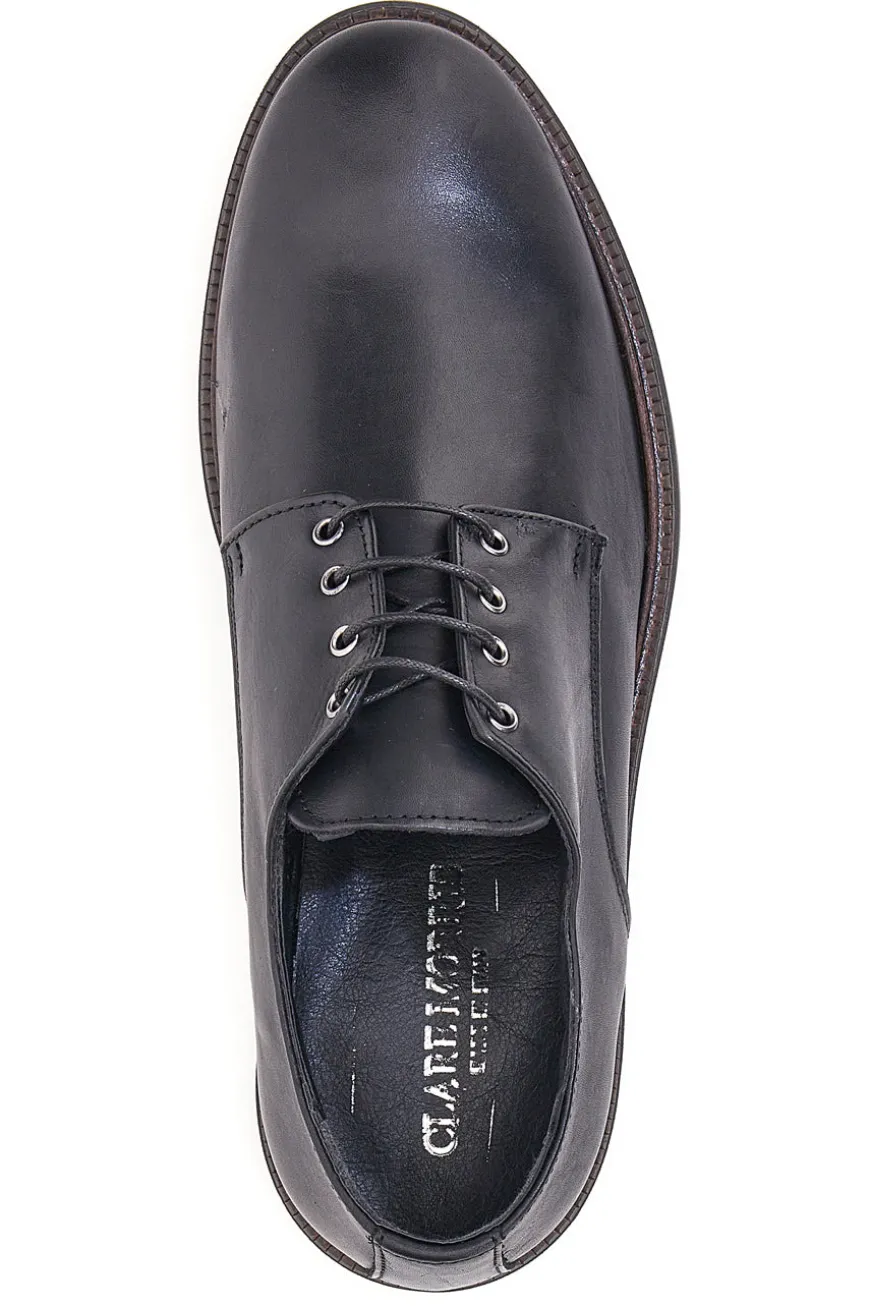 Scarpe Stringate Claremorris 220 Nero Vera Pelle