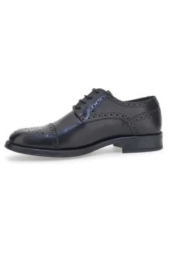 Scarpe Stringate Eleganti Andrea Bruni 11707 Nere