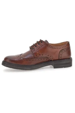Scarpe stringate marroni brogue in vera pelle Pittarello Focus 224