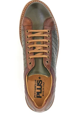 Scarpe Stringate Marroni e Verdi In Vera Pelle Made in Italy Pittarello Plus PT325