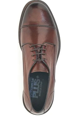 Scarpe Stringate Marroni In Pelle Made in Italy Pittarello Plus PT620