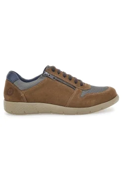 Scarpe Stringate Marroni In Vera Pelle Johes Land SP8002