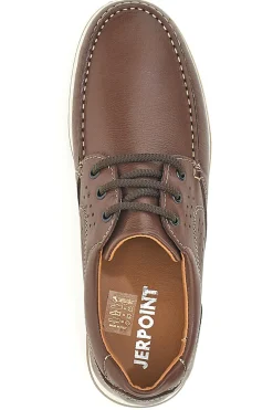 Scarpe Stringate Marroni In Vera Pelle Made in Italy Jerpoint 620