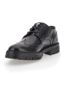 Scarpe Stringate Nere Con Decorazione Duilio Pittarello Focus 2240