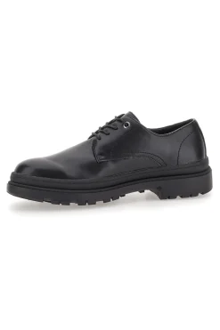 Scarpe Stringate Nere Con Punta Arrotondata Johes Land 2308105