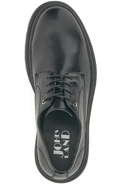 Scarpe Stringate Nere Con Punta Arrotondata Johes Land 2308105