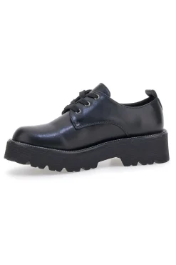 Scarpe stringate nere con suola carrarmato Me & Me 3011