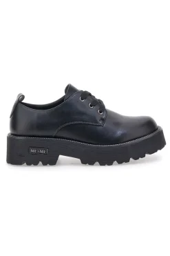 Scarpe stringate nere con suola carrarmato Me & Me 3011