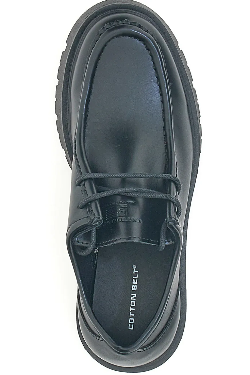 Scarpe Stringate Nere Cotton Belt CBM421P79