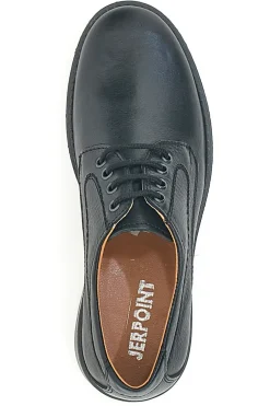 Scarpe Stringate Nere In Nabuk Made In Italy Jerpoint 1