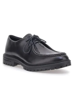 Scarpe Stringate Nere In Pelle Altemberg 2202